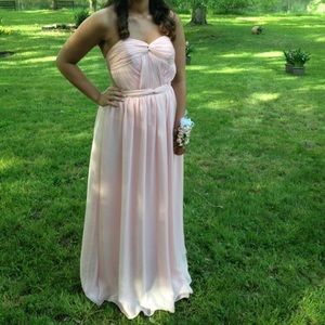 Pink strapless size 6 prom/formal dress